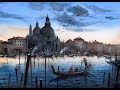 How to paint Venice scene in watercolor painting demo by javid tabatabaei