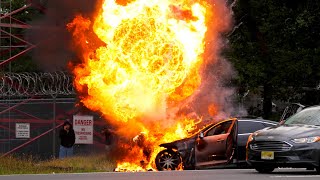 CAR FIRE & EXPLOSION Wall Township, NJ 6/12/21