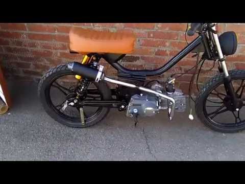 Тюнинг (кастомайзинг) мопеда Альфа Дельта / Customizing and tuning Honda Cub clone 139fmb