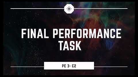 Final Performance Task|PE 3