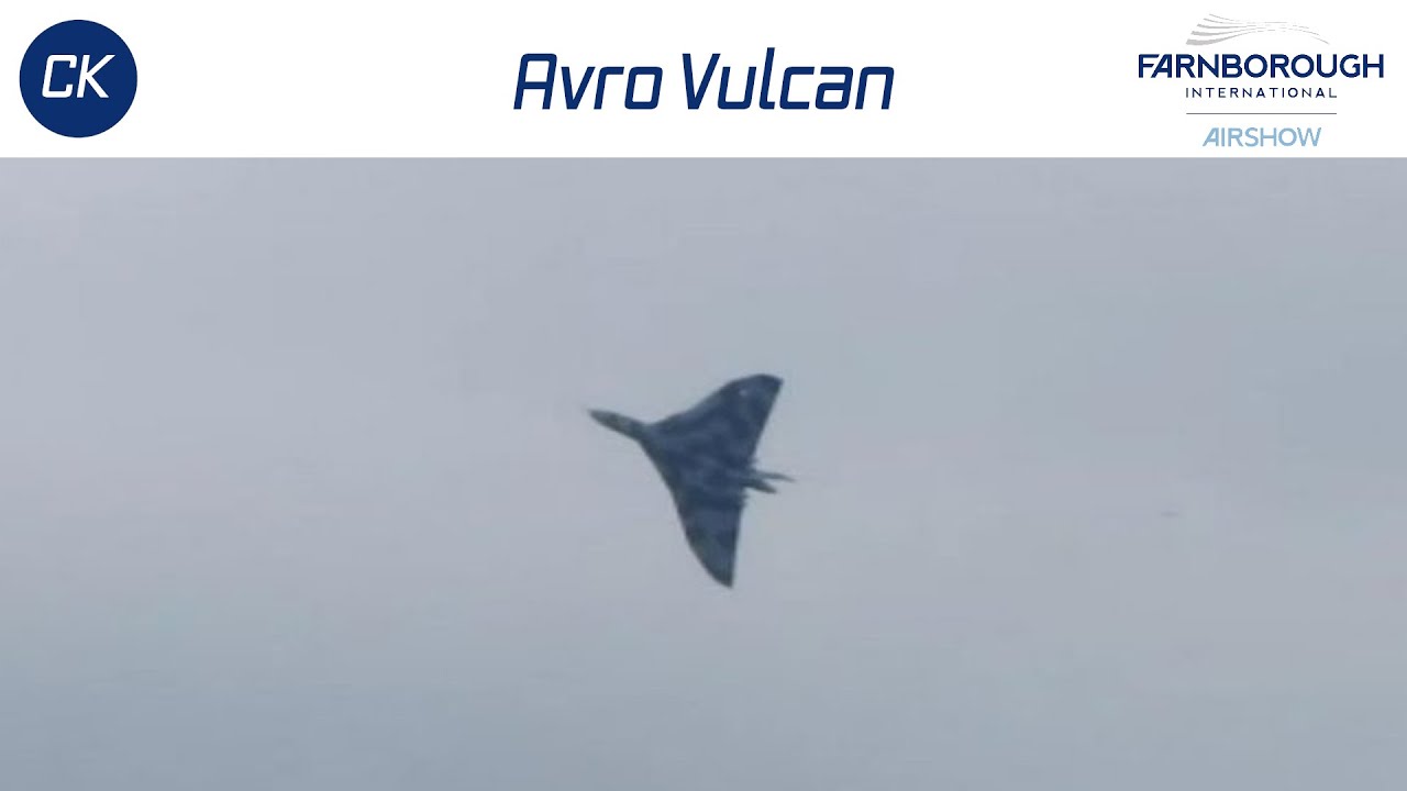 Avro Vulcan Practicing for Farnborough Air Show 2014 - YouTube