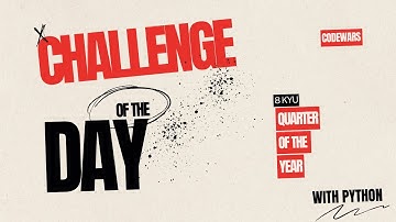 Codewars 8kyu Kata with Python || Quarter Of The Year