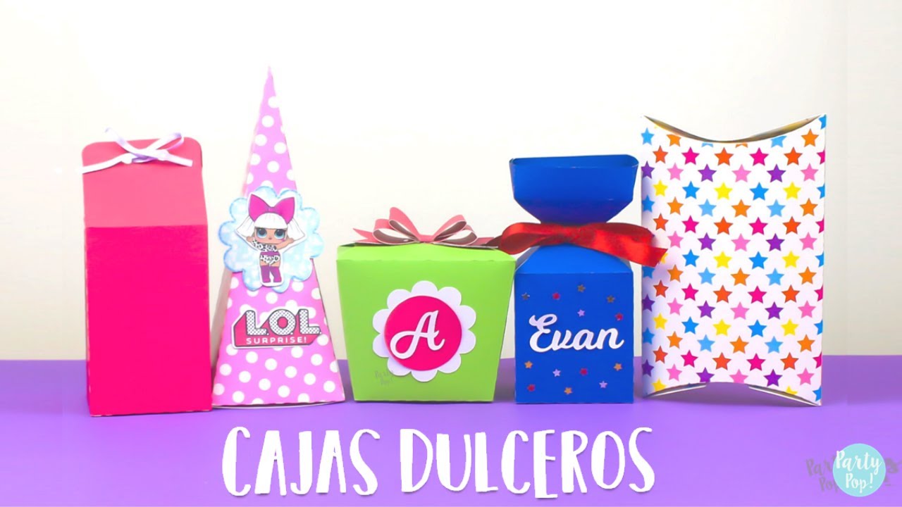 Presunción Hierbas Cálculo Cajas para mesa de dulces - 3 ideas de cajas dulceros para tu fiesta  |Partypop DIY🎉| - YouTube