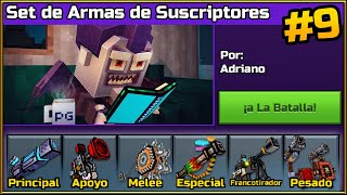 SET DE ARMAS DE SUSCRIPTORES! #9 | ADRIANO! Poderoso Conjunto | Pixel Gun 3D