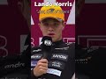 Lando norris being harsh on himself 