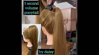 Volume ponytail 💕#shorts #youtubeshorts #ponytail