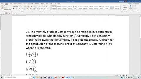 Formerly SOA P Sample Question 75 (This Question has now been deleted by SOA)