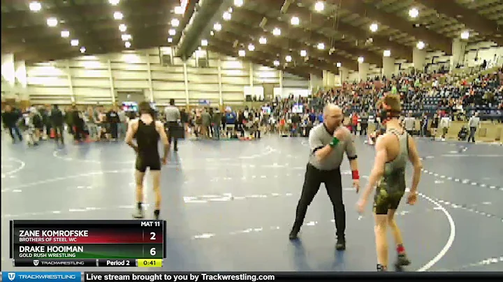 106 Lbs Champ. Round 2 - Drake Hooiman, Gold Rush ...