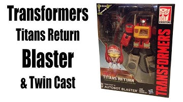 Transformers Titans Return Autobot Blaster & Twin Cast Review by Darktoylord