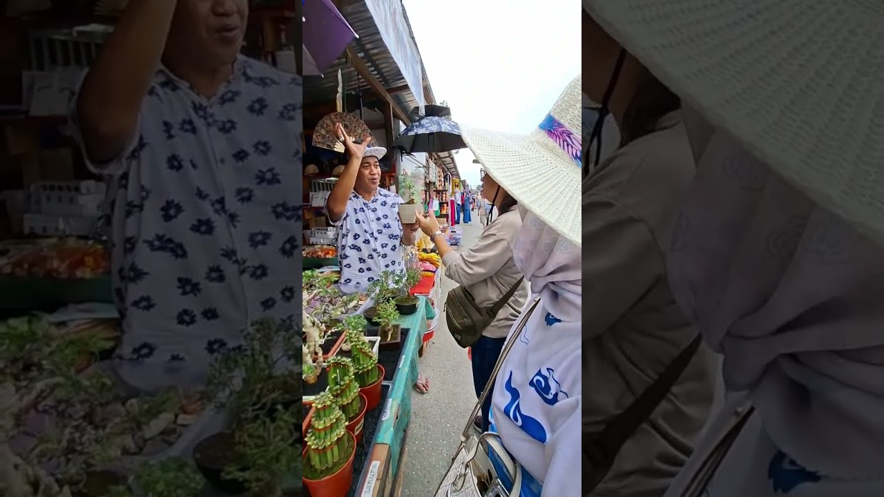 Suasana Pasar Serikin Malaysia, Pedagangnya Dari Indonesia