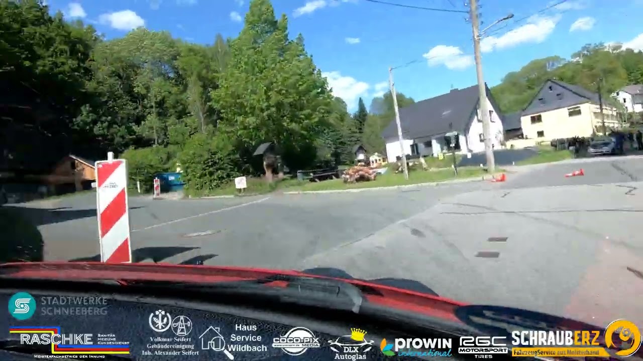 Onboard WP3 Romainczyk/Sommer, 1. Rallyesprint Lößnitz 2025, Peugeot 206 XS