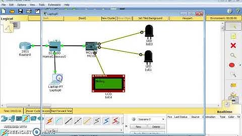 Simple IoT network using LCD and LED