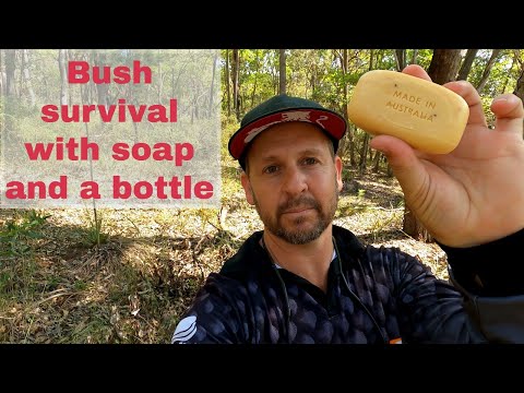 SURVIVAL making a trap from rubbish and catching bait with soap