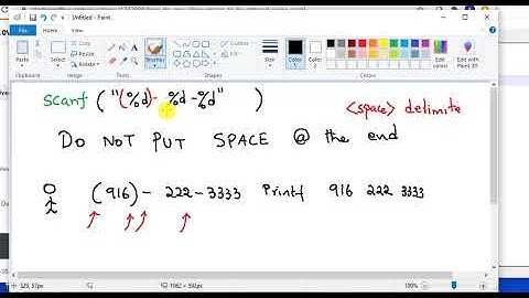 scanf where to spaces