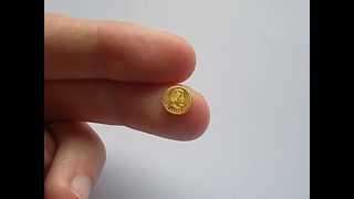 Baby gold coin :) Canadian one gram gold Maple Leaf