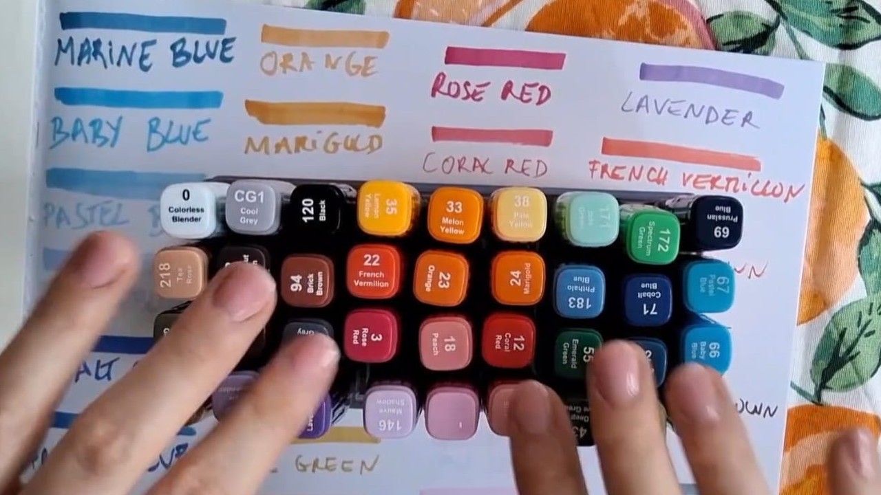 Swatching die Crelando Marker von LIDL - Farbtest, soft spoken und tingles