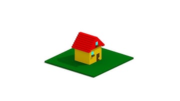 How to build a simple house - MagicaVoxel