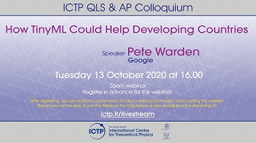 How TinyML Could Help Developing Countries - QLS AP Colloquium