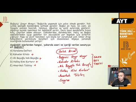 35) AYT Türk Dili Tekrar Kampı - Cumhuriyet Dönemi Öğretici Metinler - Kadir GÜMÜŞ