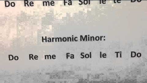Harmonic Minor Scale Using Solfege
