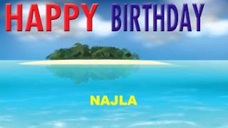 Najla  Card Tarjeta - Happy Birthday