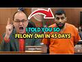 He Begged Judge Fleischer Not To Send Him Away… Then Got a Felony DWI in 45 Days