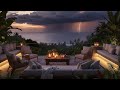 Lofi Bali Rain &amp; Deep Soul 🌴 Atmospheric Evening (Thunder, Rhodes Piano, Female Vocals)