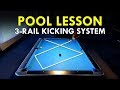 Pool Lesson | Great 3 Rail Diamond Kicking System Explained