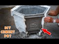 DIY Unique Cement Pots #4: Awesome Method for Mass Production with Plastic Mold