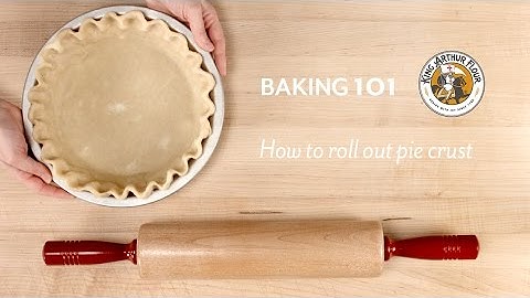 How to roll out pie crust