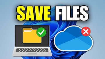 How To Save Files On Computer Not OneDrive