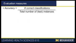 9-3 Supervised Learning Algorithms - Evaluation Measures