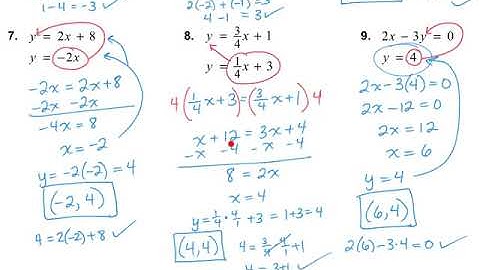 Algebra 1, 5.2:  Solving Systems of Linear Equations by Substitution