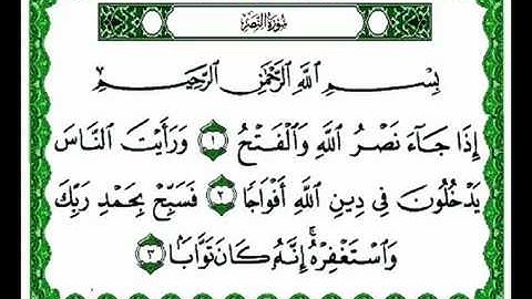 سورة النصر بصوت الشيخ ماهر المعيقلي