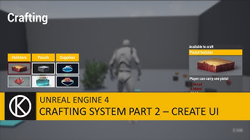 Unreal Engine 4 - Crafting System Part 2 - Create UI