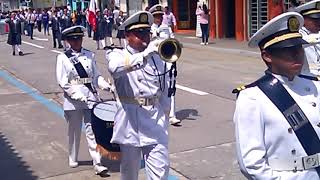 Banda de guerra del Tecnológico de Orizaba en Desfile de Día de la Independencia 2017