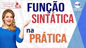 Quais são as funções sintáticas?