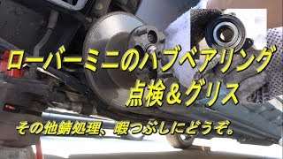 ローバーミニのハブベアリング、他錆メンテ【暇つぶし用】【車いじり】