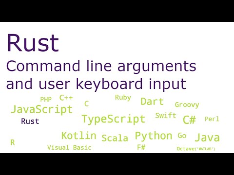 Rust - Command line arguments and user keyboard input