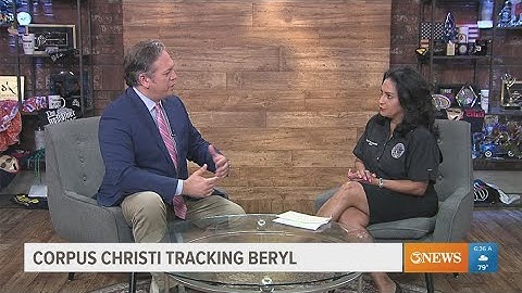 Mayor Paulette Guajardo talks tracking Hurricane Beryl
