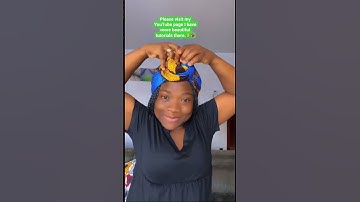3 Quick & Easy Head wrap tutorial for Locs and Braids #short #headwrap