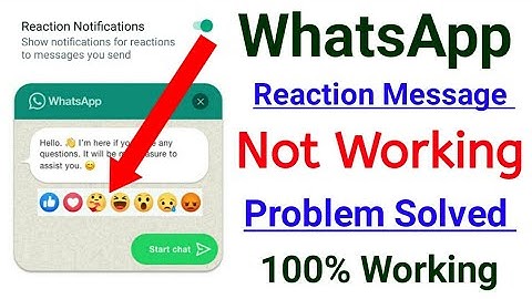 Whatsapp Message Reactions Feature Not Working || WhatsApp Reaction Feature Update Not Working