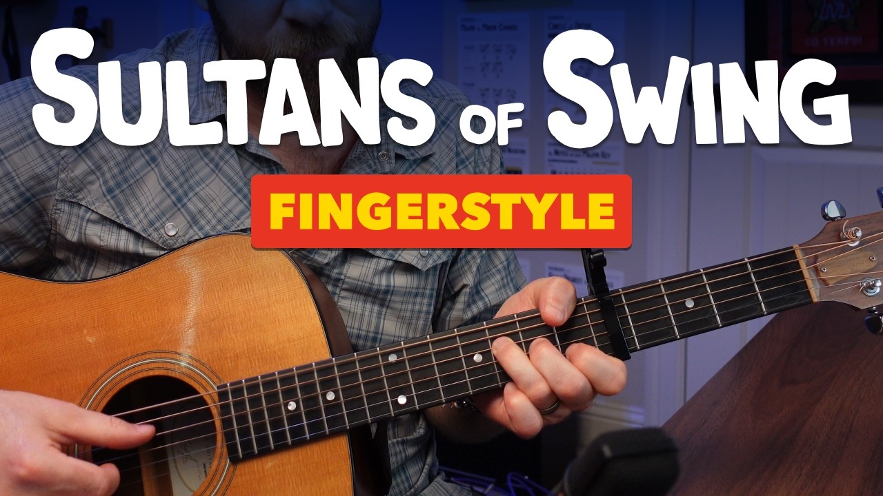Cover Sultans of Swing – Melodic Fingerstyle Guitar Lesson with Campfire Strumming Tips (Dire Straits)