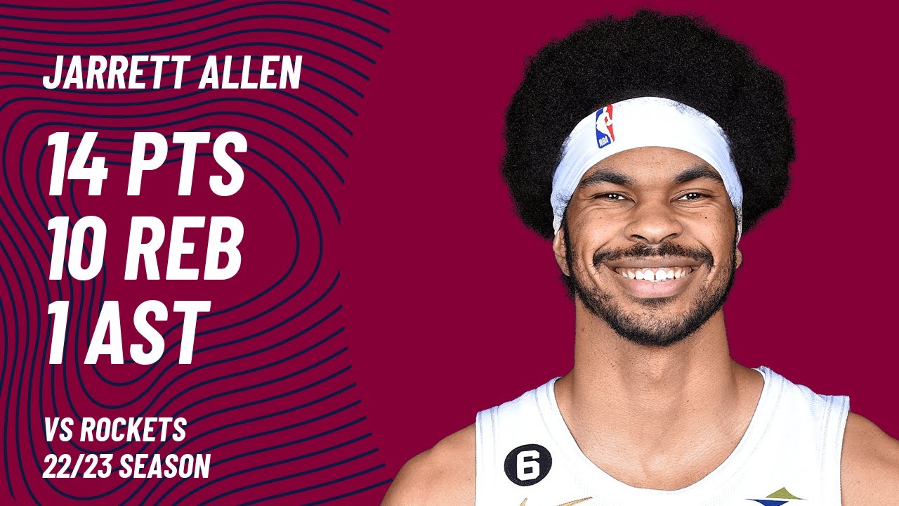 Jarrett Allen vs Houston Rockets | Jan 26, 2023 - YouTube