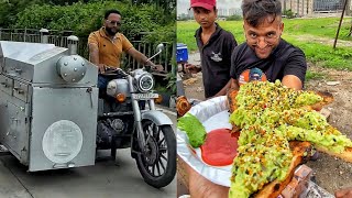Bullet Raja selling Avocado Toast in Surat😱😱 20Rs/- only😳😳 Indian Street Food | Gujarat