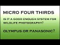 Micro four thirds- Is it good enough for wildlife photography