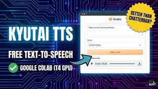 Kyutai TTS on Google Colab | Free T4 GPU Text to Speech Tutorial