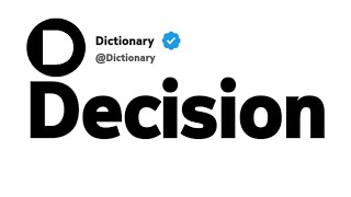 Decision Antonyms | Opposite Words 