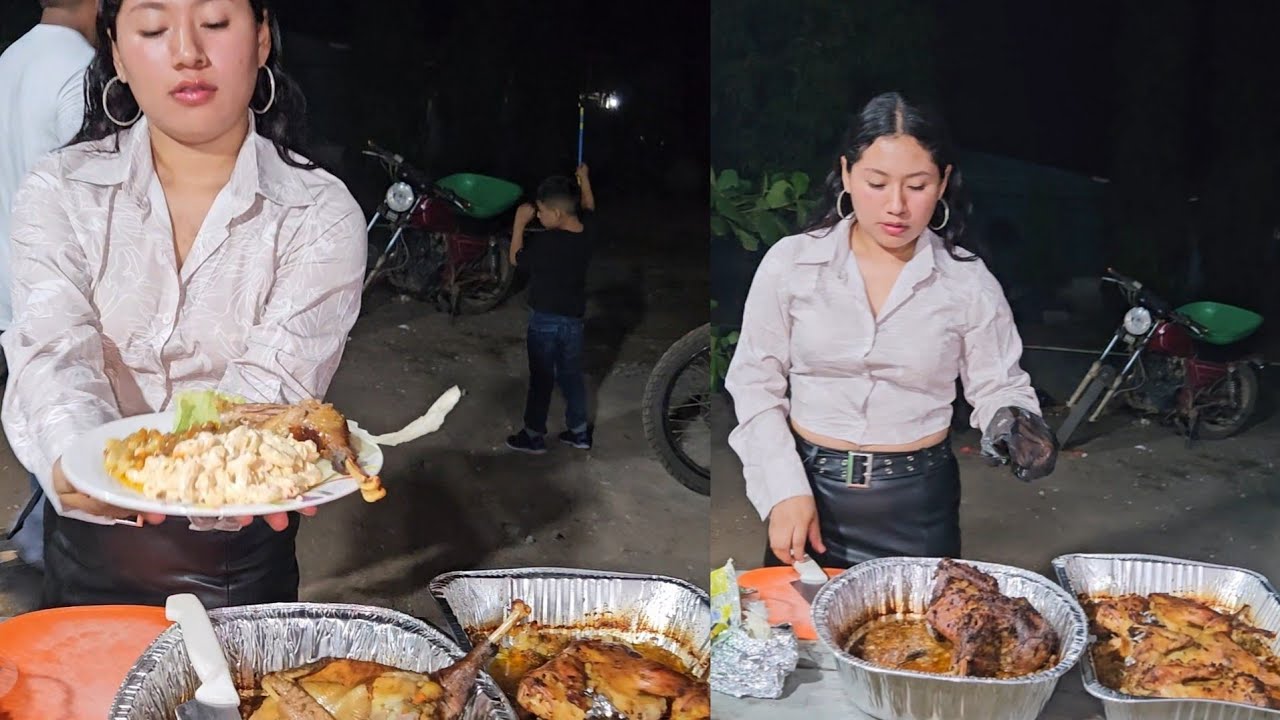 Faby a demás de hermosa💖 es buena cocinera, Mira como le quedaron las gallinas 
