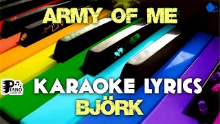 ARMY OF ME BJÖRK KARAOKE LYRICS VERSION PSR